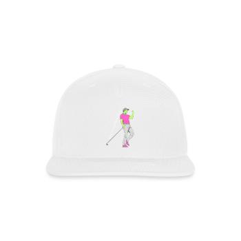 Weekend_Warrior_Golf - Snapback Baseball Cap - white - Front