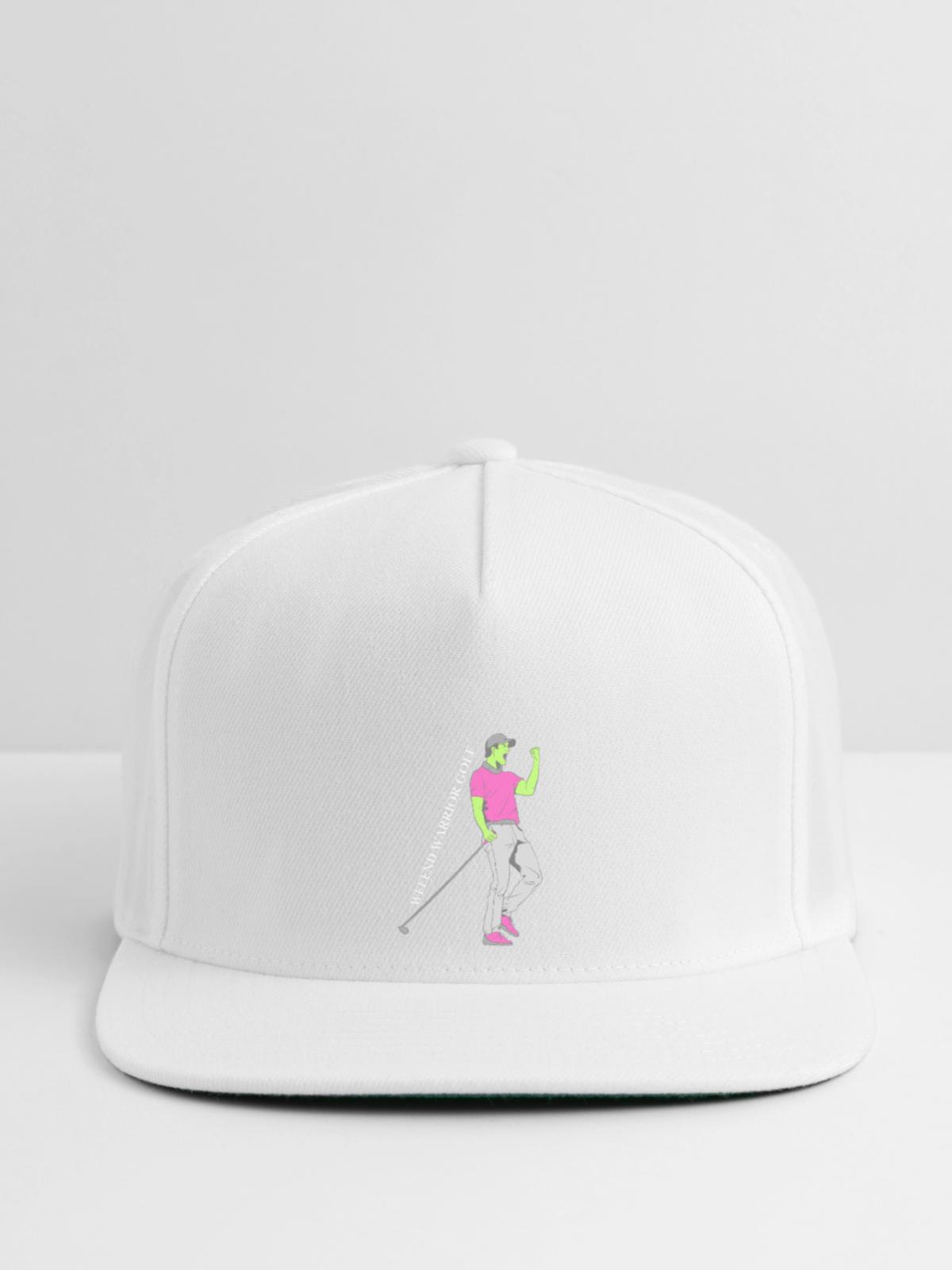 Weekend_Warrior_Golf - Snapback Baseball Cap - white - Front