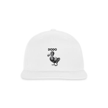 Dodo Extinct Bird Retro Style Mascot Drawing - Snapback Baseball Cap - white - Front