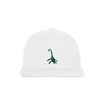 Emerald Long Neck Dino Tee - Snapback Baseball Cap - white - Front