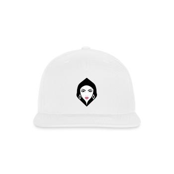 BW Woman Geometric Beauty That Commands Attention - Snapback Baseball Cap - white - Front