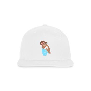 Afro Queen Black Nurse - Snapback Baseball Cap - white - Front