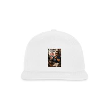 Best Friend Clears Your Search History Funny Shirt - Snapback Baseball Cap - white - Front