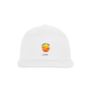 Summer Time Sunshine design  - Snapback Baseball Cap - white - Front