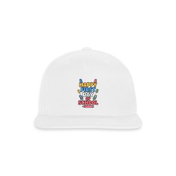 Happy First Day of School - Snapback Baseball Cap - white - Front
