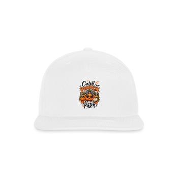 Cutest Pumpkin in the Patch Tshirt - Snapback Baseball Cap - white - Front