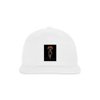 Day of the Dead Skeleton Mariachi Sugar Skull - Snapback Baseball Cap - white - Front