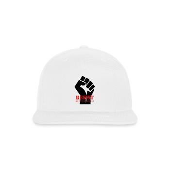 Resist: Silence is Consent - Snapback Baseball Cap - white - Front