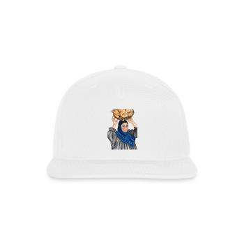 Bread Carrier in Blue Hijab - Snapback Baseball Cap - white - Front