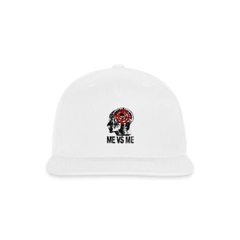 Me vs Me: Target Mind Silhouette - Snapback Baseball Cap - white - Front