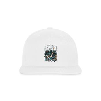 It Works On My Machine Funny Programmer T-Shirt - Snapback Baseball Cap - white - Front