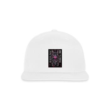Heaven Bleed Neon Angel Wings - Snapback Baseball Cap - white - Front