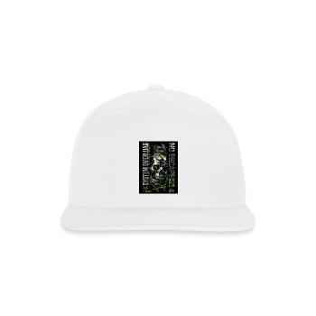 No Escape Skull Neon Trail - Snapback Baseball Cap - white - Front