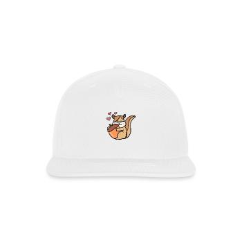 Chipmunk And Canary Seed - Snapback Baseball Cap - white - Front