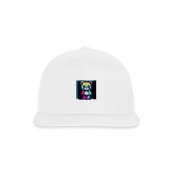 Colourful Teddy Bear - Snapback Baseball Cap - white - Front
