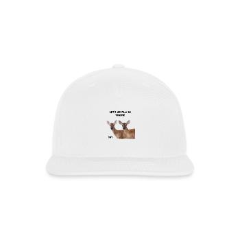 Risky Deer - Snapback Baseball Cap - white - Front