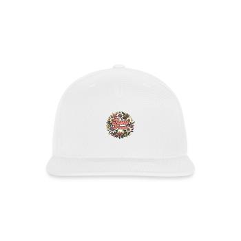 Jesus Freak Passion flower - Snapback Baseball Cap - white - Front