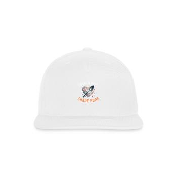 Share a Meal, Share Hope T-shirt - Snapback Baseball Cap - white - Front