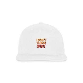 letras vectoriales I don't think so - Snapback Baseball Cap - white - Front