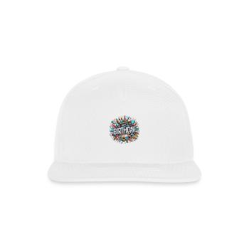 Vibrant Happy Birthday Art - Whimsical Celebration - Snapback Baseball Cap - white - Front