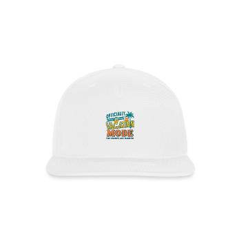 Officially On Vacation Mode - Student&Teacher Tee - Snapback Baseball Cap - white - Front