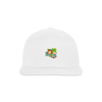 Colorful Summer Graffiti Holidays - Snapback Baseball Cap - white - Front