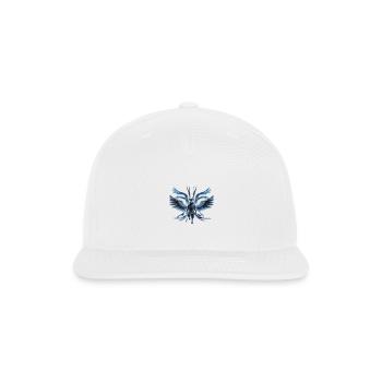 Electric Raven Warrior - Snapback Baseball Cap - white - Front