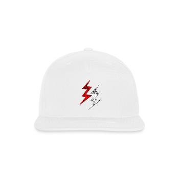 ThunderBolt Threads - Snapback Baseball Cap - white - Front