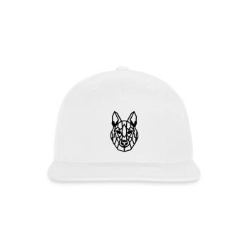 Alpha Geo-Wolf: Wild Designs for the Fashion Pack - Snapback Baseball Cap - white - Front