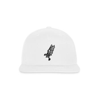 Hawk Eye Geo: Soar Above the Trends in Style - Snapback Baseball Cap - white - Front