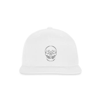 Dark Purple Skull Halloween - Snapback Baseball Cap - white - Front