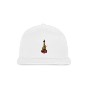 Peace and Love - Snapback Baseball Cap - white - Front