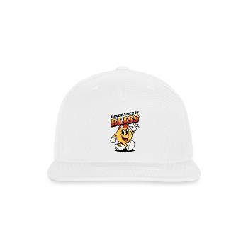 Blissful Ignorance Is Bliss Cartoon - Snapback Baseball Cap - white - Front