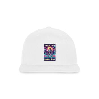 Retro Primal Rage Cybernetic Zoo Shirt - Snapback Baseball Cap - white - Front