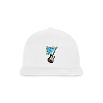 Neon Guitar Come For You - Snapback Baseball Cap - white - Front