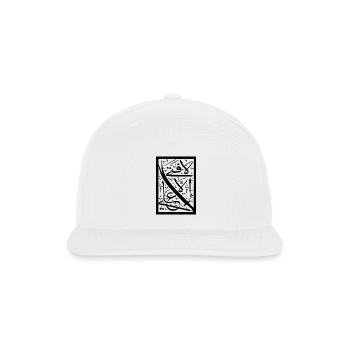 Arabic Frieze Script Ornament - Snapback Baseball Cap - white - Front