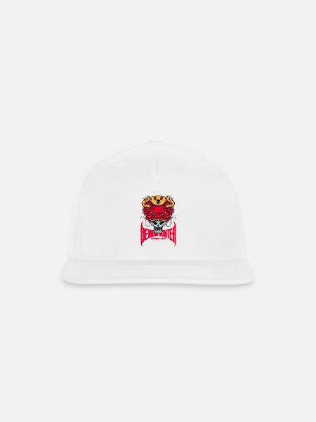 Demon King Dragon Crown - Snapback Baseball Cap - white