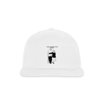 Funny Valentines Day Couples Ggrafic For Husband - Snapback Baseball Cap - white - Front
