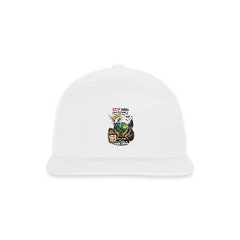 Peaceful Unity: Heal the World - Snapback Baseball Cap - white - Front