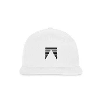 Lines and triangle - Snapback Baseball Cap - white - Front