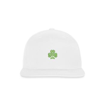 Shamrock - Snapback Baseball Cap - white - Front