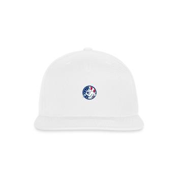 Zeus With Thunderbolt USA Flag Icon - Snapback Baseball Cap - white - Front