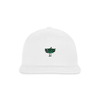 Struggle Is Real Green Words - Snapback Baseball Cap - white - Front