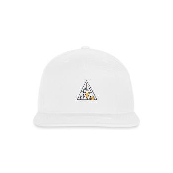 Triangle Camp For Light - Snapback Baseball Cap - white - Front