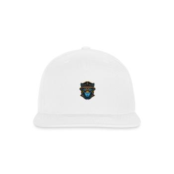 A lion wearing glasses and a cap - Snapback Baseball Cap - white - Front