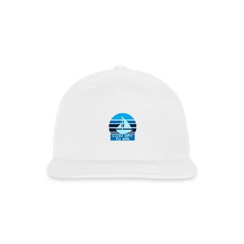 Good Day To Sail - Snapback Baseball Cap - white - Front