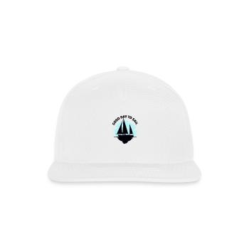 Good Day To Sail - Snapback Baseball Cap - white - Front