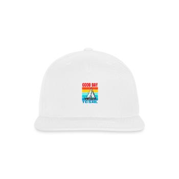 Good Day To Sail - Snapback Baseball Cap - white - Front