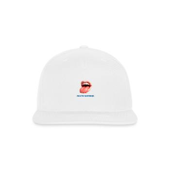 Funny Mouth-Watering Mouth - Snapback Baseball Cap - white - Front