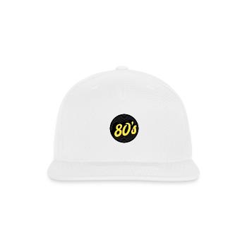 80s Retro Cassette - Snapback Baseball Cap - white - Front